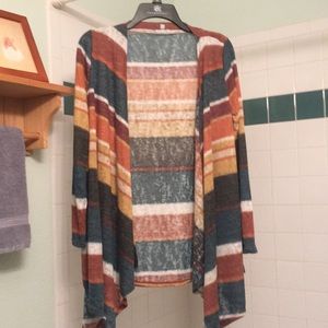 Military Hippie Open Cardigan
